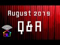 Q&amp;A August 2019 &amp; Thanks for 50,000 Subscribers!