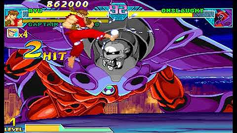 Marvel vs Capcom 1 ( Arcade ) - Ryu / Captain Commando Playthrough ( Jun 6, 2023 )