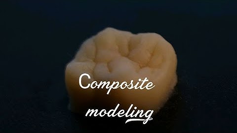 Direct composite tooth restoration, composite modeling. Composite restoration of dental anatomy.