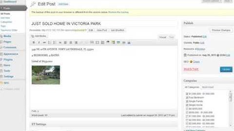 WordPress Home Page Slider - WordPress Web Design South Florida Real Estate