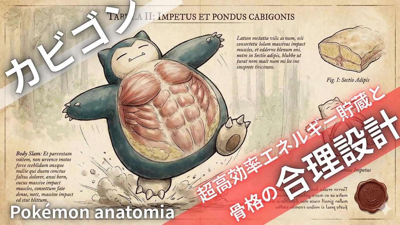 【カビゴン】眠るだけで生き延びる究極進化の謎