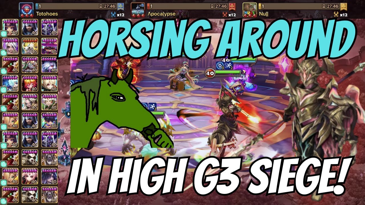 G3 Siege Global | HORSING AROUND IN SIEGE | Totohoes vs Apoca|ypse vs Nu||