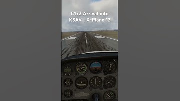 Cessna 172 landing at KSAV! Live on VATSIM! #aviation #vatsim #landing