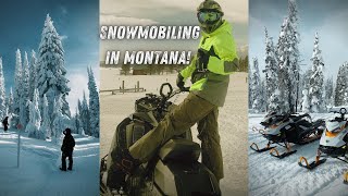 Snowmobiling in West Yellowstone, Montana!