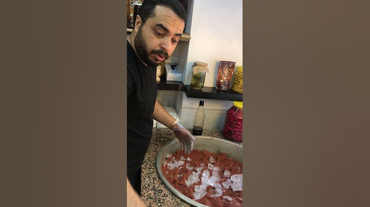 Buz ve çiğköfte ayrılmaz ikili 👌