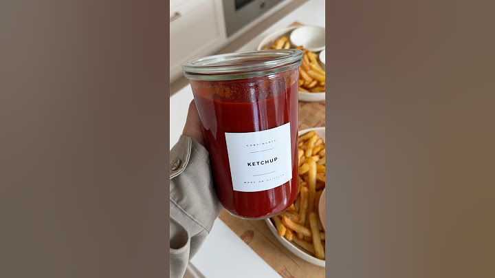 ketchup from scratch is wayyy better
