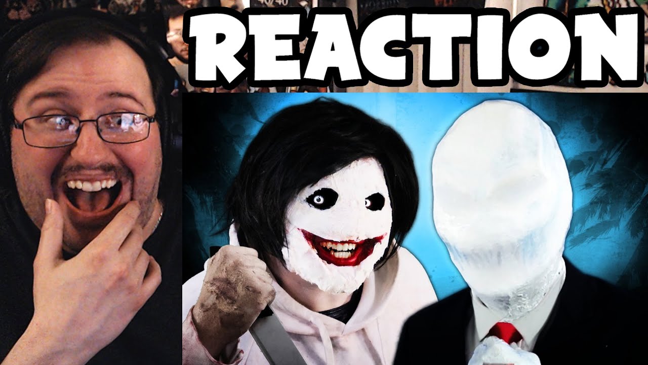 Gor's "Slenderman vs Jeff The Killer Rap Battle by Fightmarker" REACTION