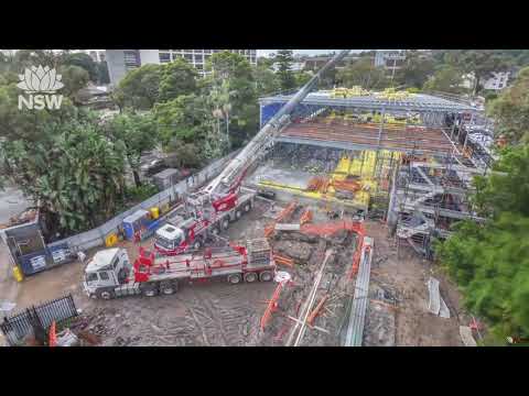 Construction timelapse of NSW Ambulance Superstation at Randwick