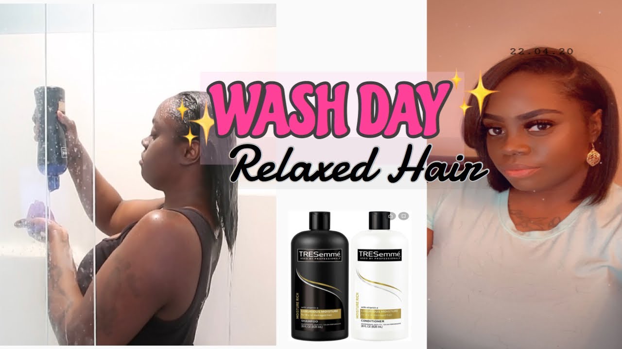 Relaxed Hair Realistic Wash Day! YouTube