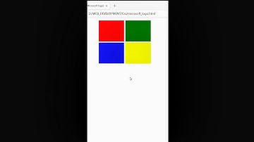 How to Create Microsoft Logo 😱 with HTML and CSS #shorts | HTML | CSS | #youtube #html #css #viral