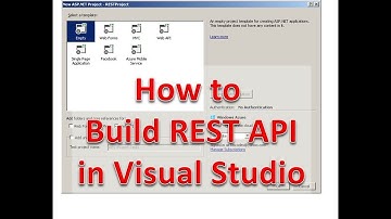 How to Create a REST API in Visual Studio