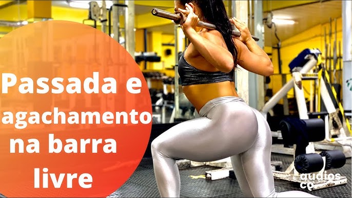 Como fazer agachamento sumo com a barra? #carolvaz #academia