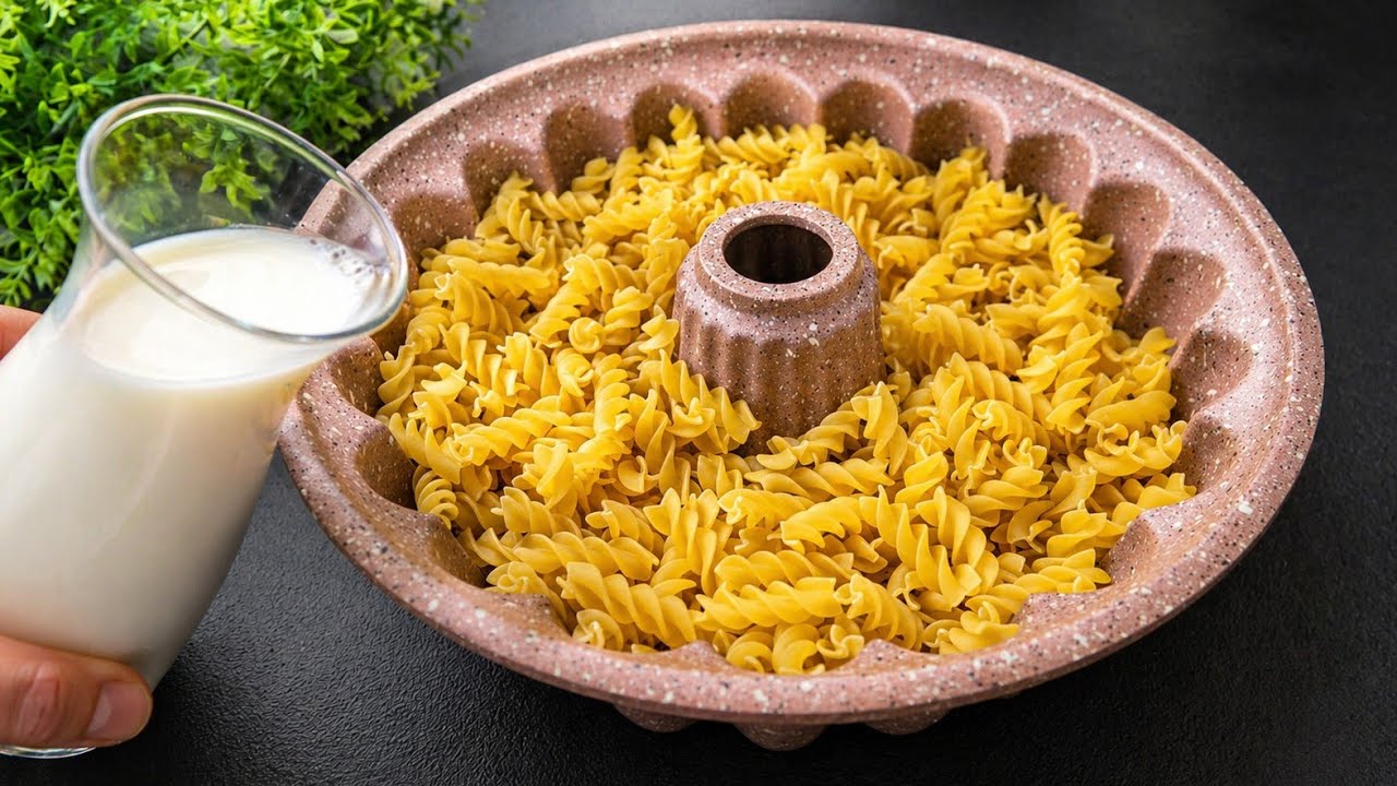 ‼️Makarnayı 1 Bardak Süt İle KEK KALIBINDA DENEYİN😱 Sonuca Şaşıracak‼️Lezzetine Bayılacaksınız💯