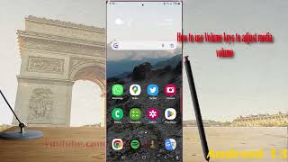 Samsung Galaxy S23 Ultra : How to use Volume keys to adjust media volume