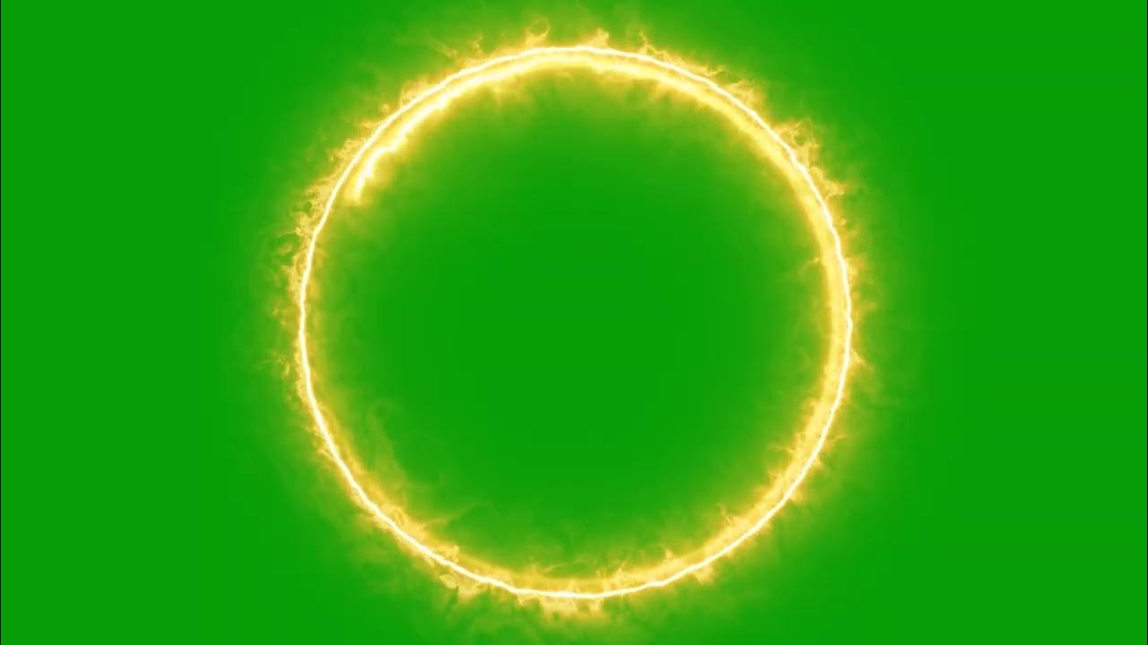 Green screen ring of fire with black background YouTube