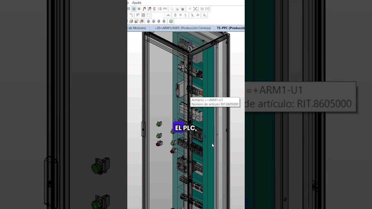 Así se ve un tablero eléctrico en 3D 🔥 