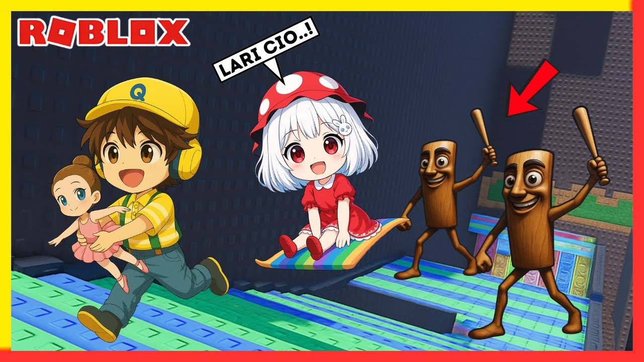 Tung Tung Ngamuk! Cio dan Cia Curi Boneka Ballerina!? Di Escape From Tung Tung Tower (ROBLOX)