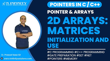 Pointers in C/C++ | Session 20 | 2D Arrays | Matrices | Multidimensional Array | Pointer & Arrays