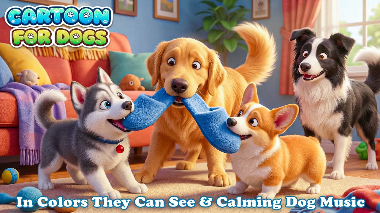 Dog TV for Home Alone Dogs 🐶 Best Music Cartoon for Dogs 2026 💤 Anti-Anxiety & Prevent Boredom