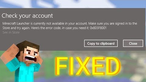 FIX MINECRAFT ERROR CODE 0X803F8001 | Minecraft Launcher Is Currently Not Available In Your Account