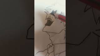 gojo anime charecter droing