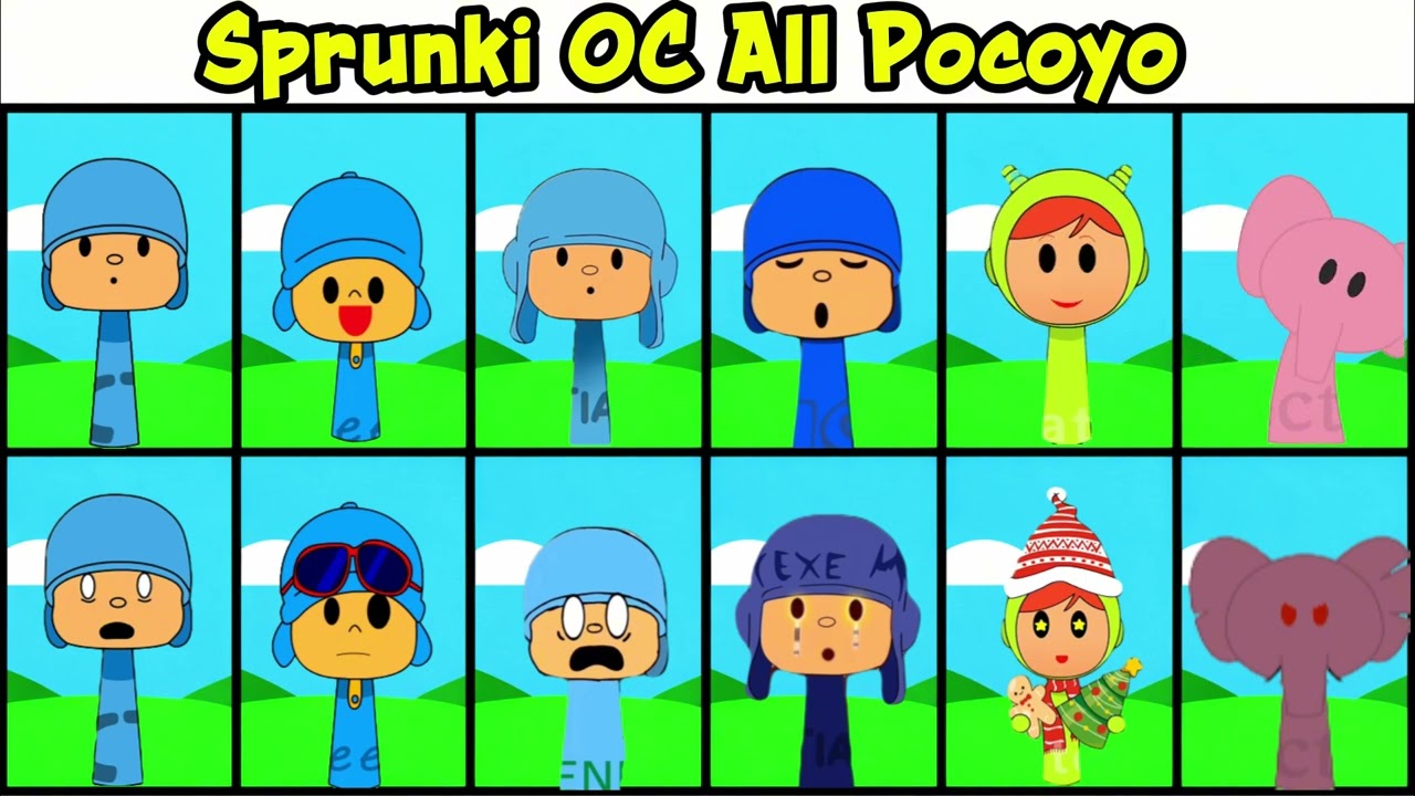 All Phases of New Incredibox Sprunki OC of Nina,Elly (from Pocoyo) : From Phase 1 to Phase 2