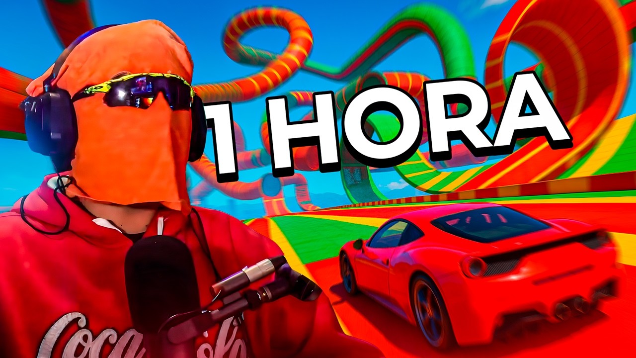 1 HORA DE CARRERAS DE GTA PARA VER MIENTRAS COMES