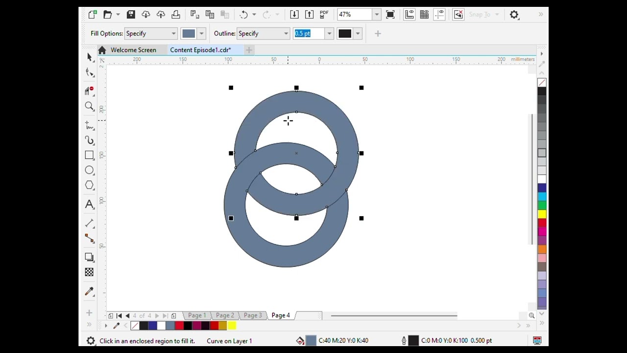 How to use the Eclipse tool to create a beautiful design in CorelDraw. 