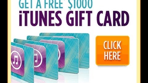 How To Get Free iTunes Gift Card Codes 2017 iOS and android