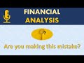 The most important Rule of Financial Analysis