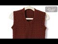 Crochet Adult Vest: XS - 5 XL | INTERMEDIATE | The Crochet Crowd