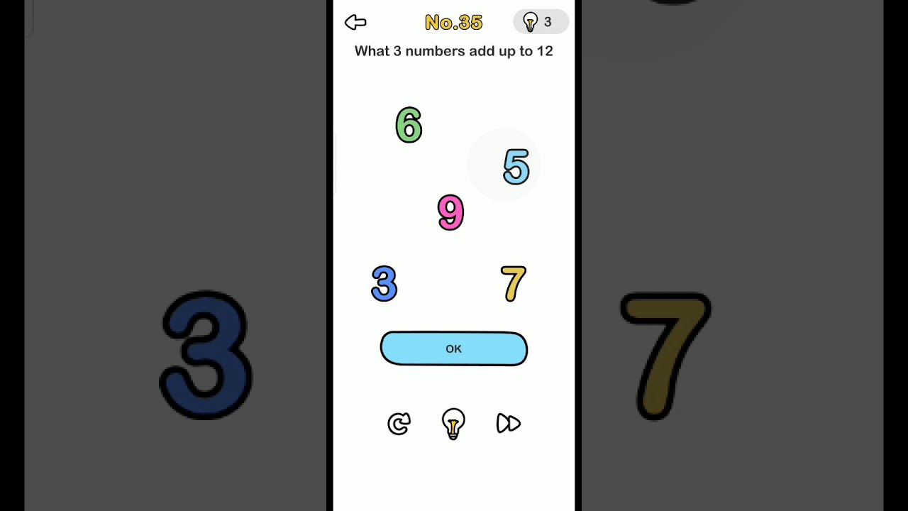Level 35 Brain Out What 3 Numbers Add Up To 12 Brain Out Brain Out 
