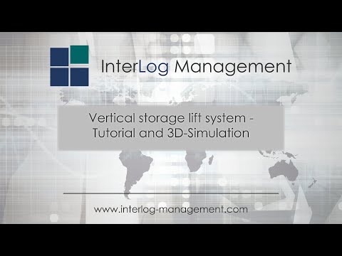 Vertical storage lift system - Tutorial and 3D-Simulation