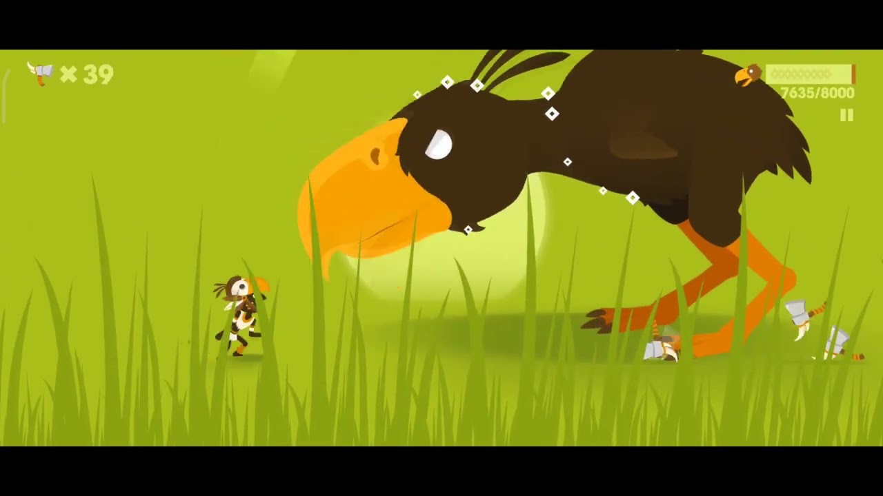 Strong Horn Axe Vs Terror Bird - Big Hunter