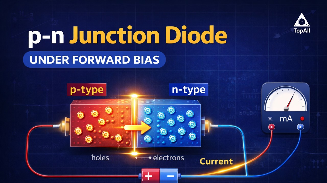 p-n Junction Diode Under Forward Bias | Class 12 Physics | Chapter 14 ...