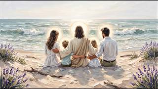 Jesus Embracing Family on the Beach - 8 Hour 4K Frame TV Art | Silent TV Wallpaper screenshot 5