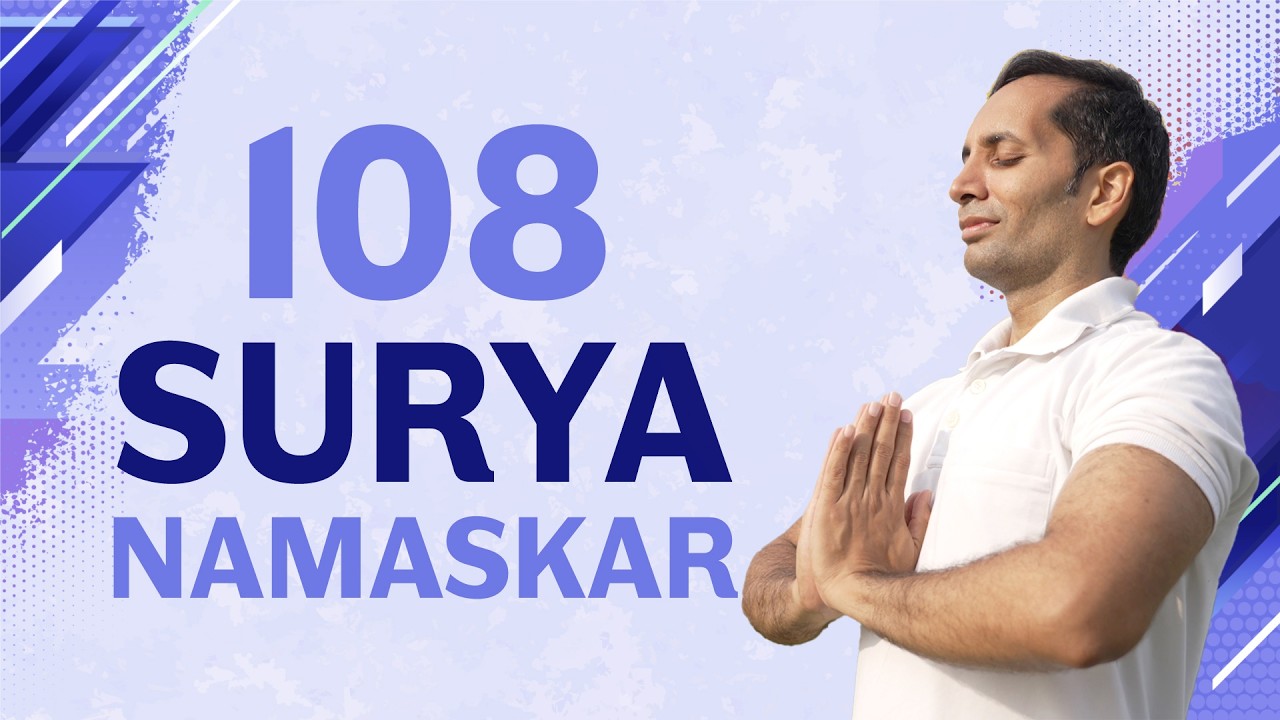 108 Surya Namaskars | Sun Salutation | Practice & Guidance | Mayur Karthik