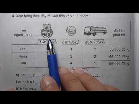 Video TOÁN LỚP 3 - VỞ BÀI TẬP 2 (Bài 168/ Trang 99) - LUYỆN... - YouTube