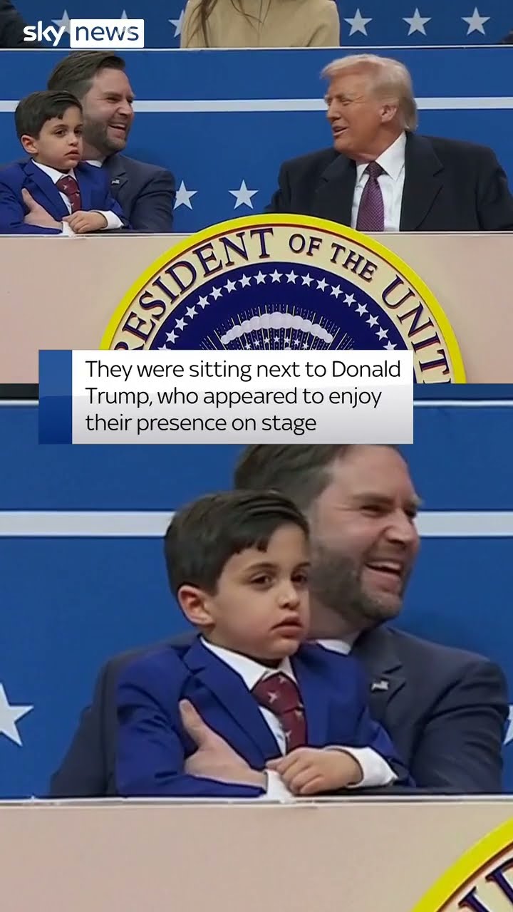 JD Vance’s children play at inauguration