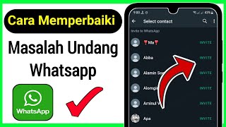 Cara Memperbaiki Masalah Undang Whatsapp Terpecahkan