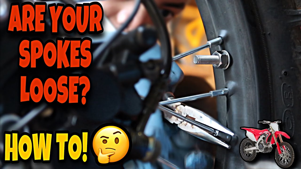 HOW TO TIGHTEN DIRT BIKE SPOKES. EASY TUTORIAL YouTube