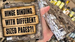 NO-SEW HINGE BINDING WITH DIFFERENT-SIZED PAGES?! I learned it the hard way and now it works! NO-SEW HINGE BINDING WITH DIFFERENT-SIZED PAGES?! I learned it the hard way and now it works!