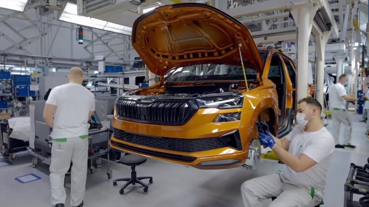 Production ŠKODA.Produkcja samochodów: ŠKODA: ENYAQ iV, Kodiaq,SUPERB iV,OCTAVIA.Производство ŠKODA