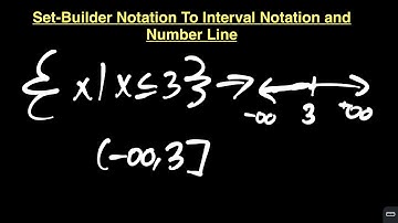 Converting Set-Builder Notation to Interval Notation and Number Line (Pre-Calculus)