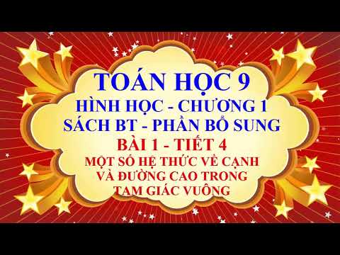 Video Toán học lớp 9 - Hình học - Chương 1 - SBT - -Bài 1 -... - YouTube