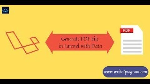 Generate PDF File in Laravel With Data #laravel #php #phpprogramming #pdf