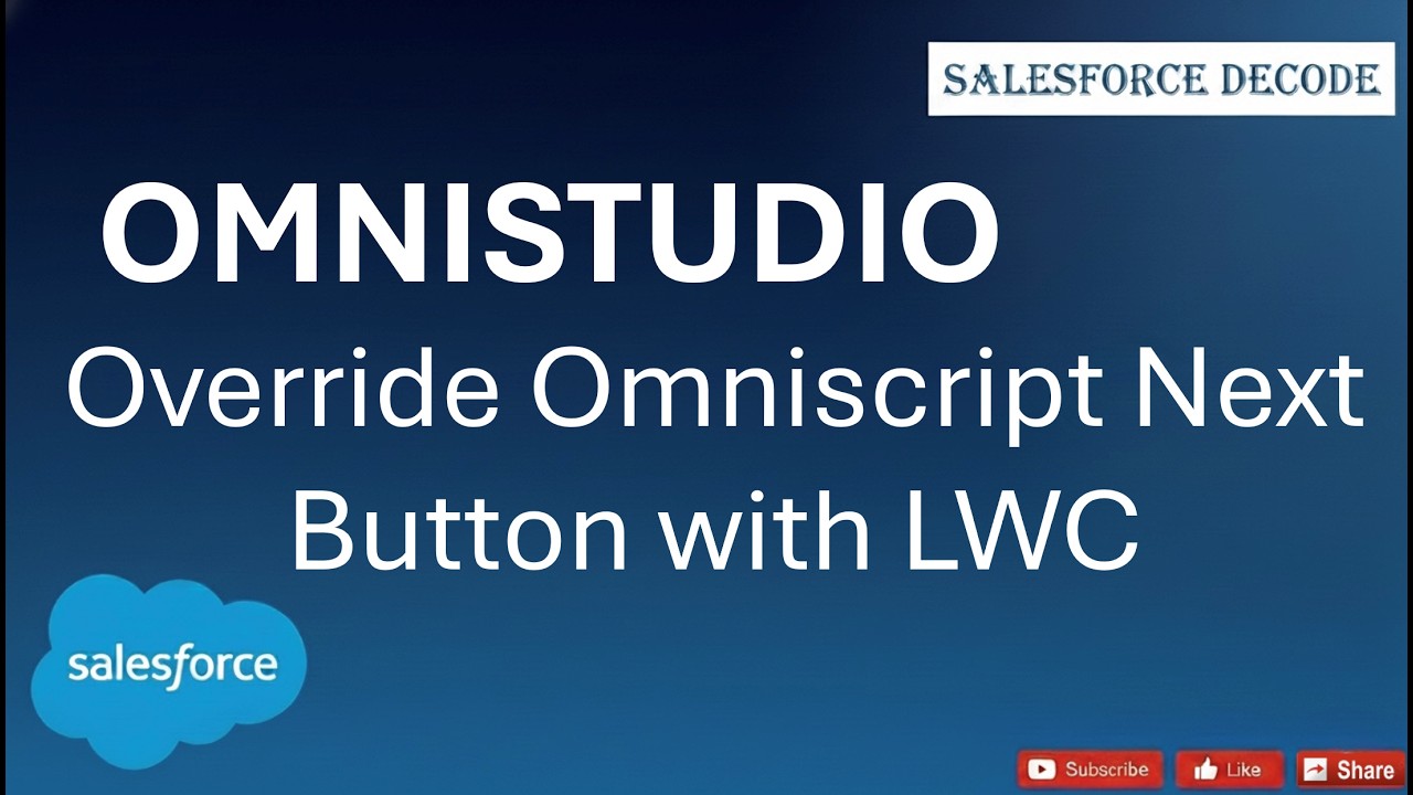 How to Override Omniscript Next Button with LWC - YouTube