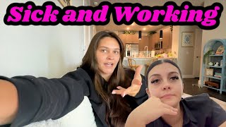Sadly Emma Is Sick From Her Trip! Ellie Working 8HRS A Day!