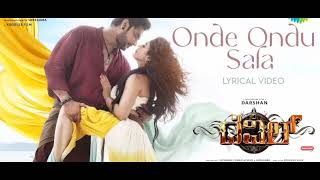 Onde Ondu Sala - Audio song|The Devil |Darshan, Rachana Rai |Prakash Veer |BAjaneesh Loknath # Devil