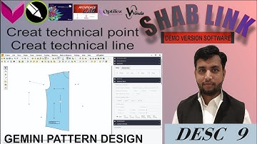 Desc 9 | Create technical point in gemini | Create technical line| fashion designer| pattern making